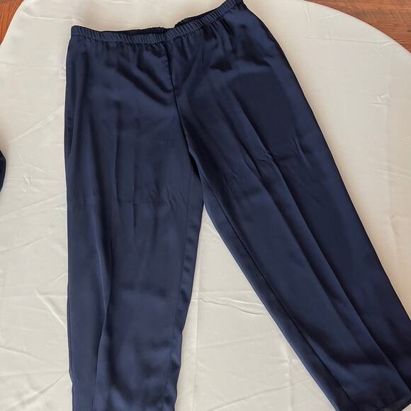 Coldwater Creek "Best Night Out" Set: Top & Bottoms in Navy Blue - Sz 22W - Picture 6 of 6